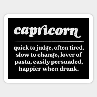 Capricorn Zodiac Symbol //// Humorous Gift Design Magnet